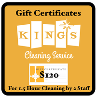 Cleaning Service Gift Certificates
